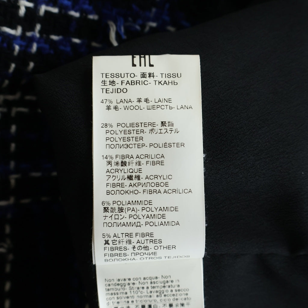 MSGM(エムエスジーエム) Checked Cardigan チェック柄カーディガン ブルー/ブラック レディース 3741MDG20 247628 99