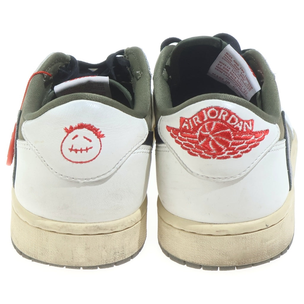 NIKE(ナイキ) ×TRAVIS SCOTT AIR JORDAN 1 LOW OG SP REVERSE OLIVE トラヴィススコット エアジョーダン1 ローカットスニーカー US9/27.0cm DM7866-200