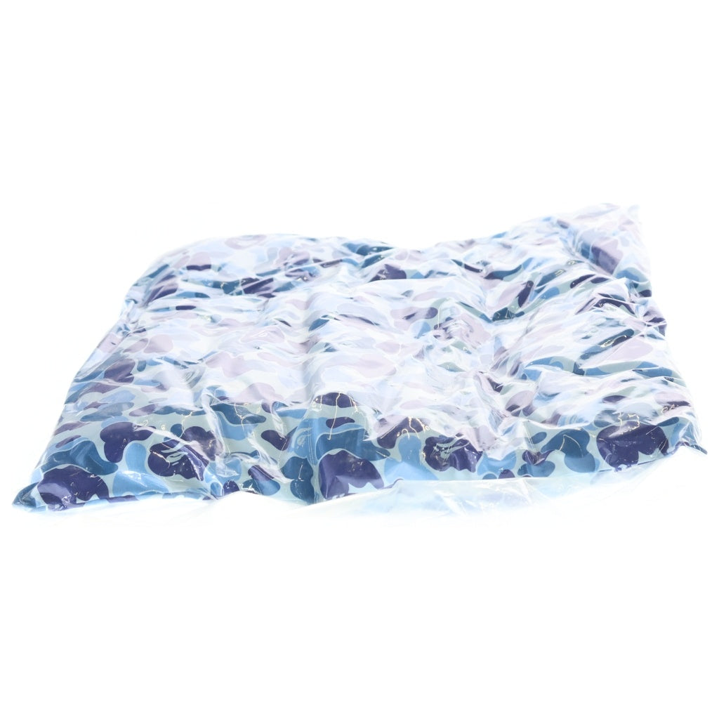 A BATHING APE(アベイシングエイプ) ABC CAMO SQUARE CUSHION カモフラ総柄 スクエアクッション ブルー