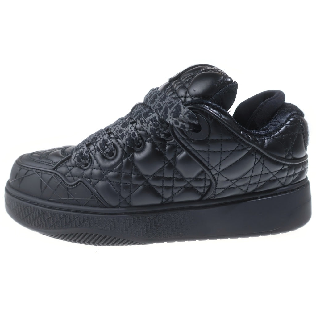 DIOR(ディオール) 23AW ×ERL B9S イーアールエル キルティング カーフスキン ローカットスニーカー ブラック 4B012705 レディース