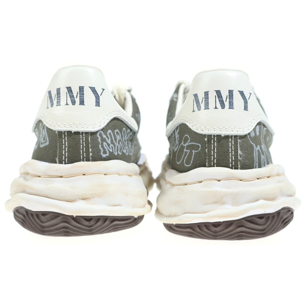 MAISON MIHARAYASUHIRO(メゾンミハラヤスヒロ) 26SS BLAKEY OG Sole Graffiti Printed Canvas Low ソール グラフィティ プリント キャンバスロー ローカットスニーカー グレー 38 A16FW730