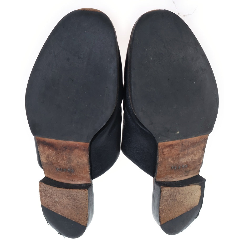 Hender Scheme(エンダースキーマ) Cheak チーク 革靴ミュール サンダル ブラック