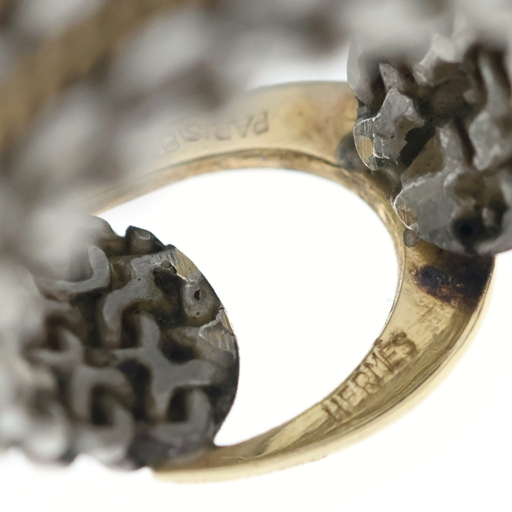 HERMES(エルメス) Vintage Sangled Ring ヴィンテージ サングルドゥリング ゴールド/シルバー レディース