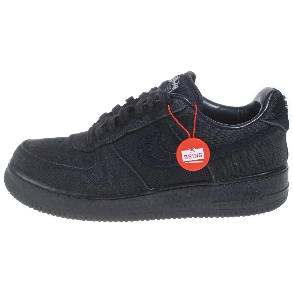 NIKE(ナイキ) ×STUSSY AIR FORCE 1 LOW ステューシー エアフォース1 ローカットスニーカー ブラック US9.5/27.5cm CZ9084-001