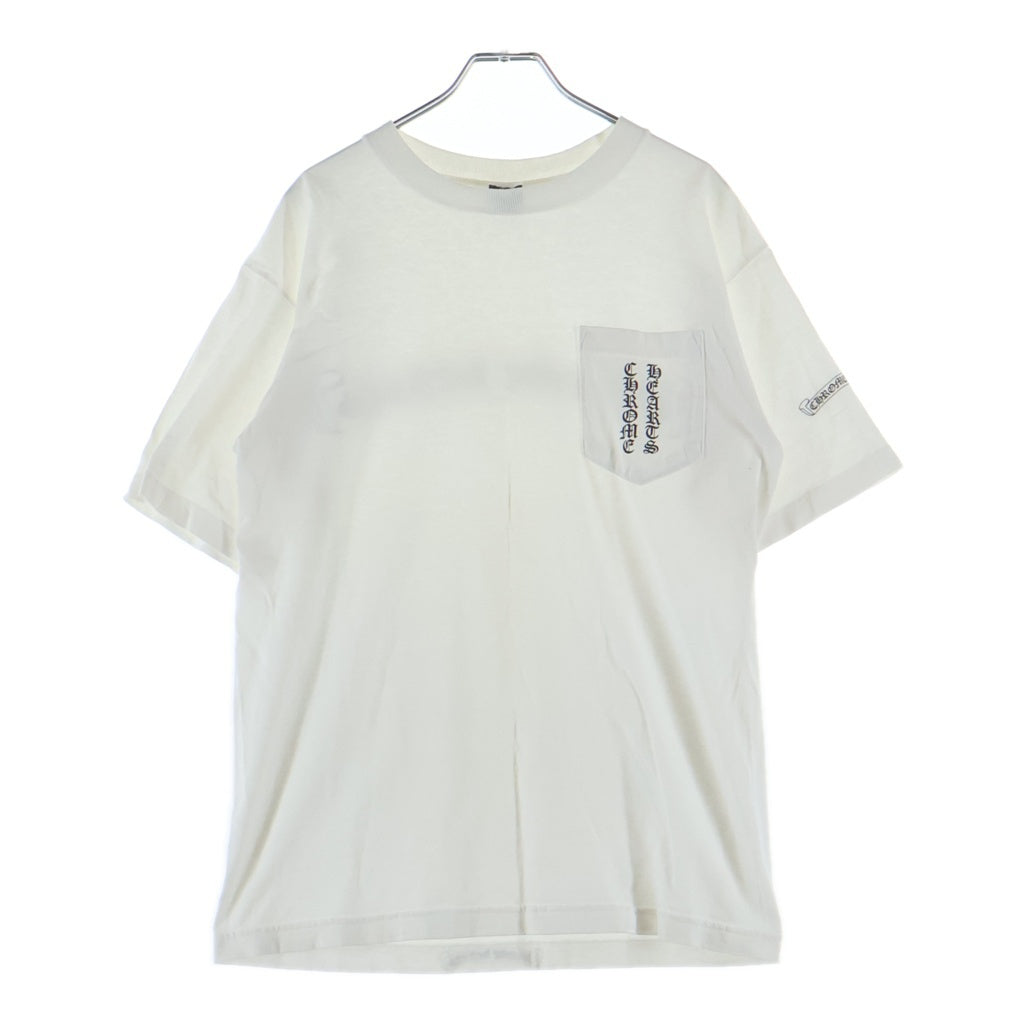 CHROME HEARTS(クロムハーツ) OLD Scroll Label オールド スクロールラベル 胸元ポケットプリントTシャツ カットソー ホワイト