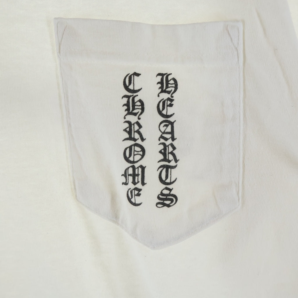 CHROME HEARTS(クロムハーツ) OLD Scroll Label オールド スクロールラベル 胸元ポケットプリントTシャツ カットソー ホワイト