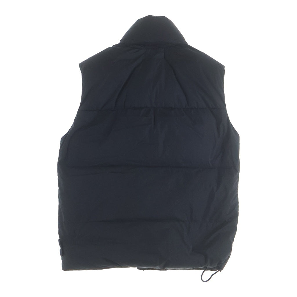 STONE ISLAND(ストーンアイランド) GARMENT DYED CRINKLE REPS RECYCLED NYLON DOWN VEST ロゴパッチ ナイロンダウンベスト ブラック 7915G0423