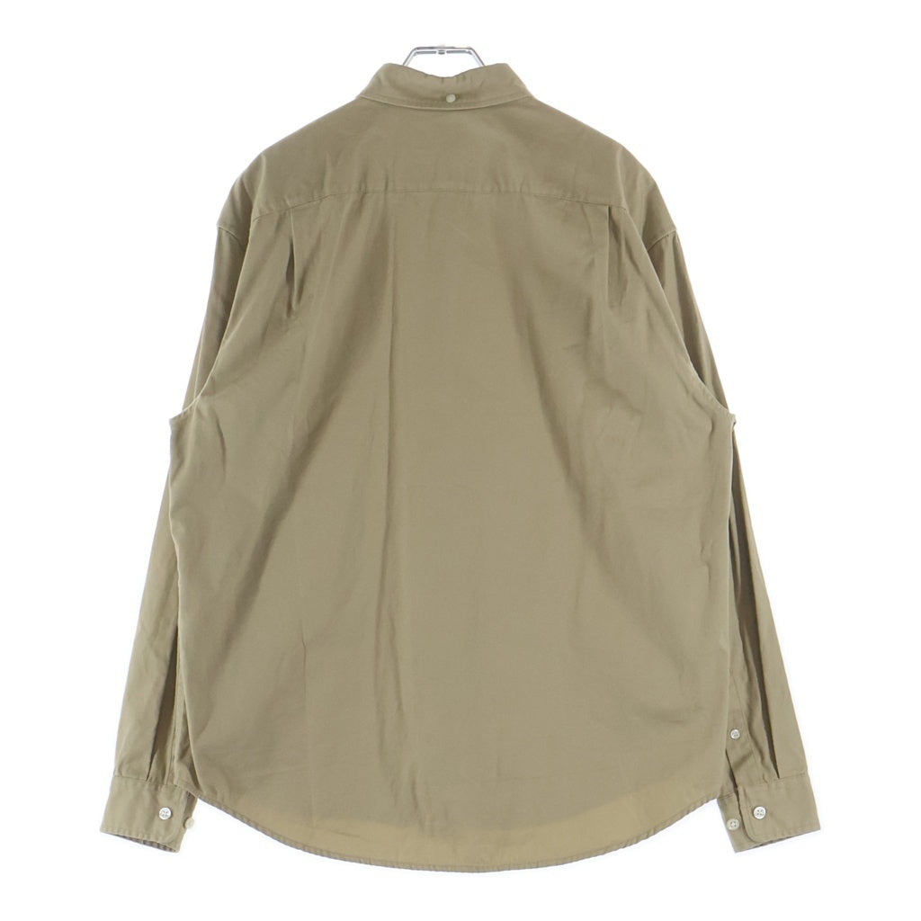 SUPREME(シュプリーム) 24SS Small Box Shirt スモールボックスロゴ刺繍 長袖シャツ ベージュ