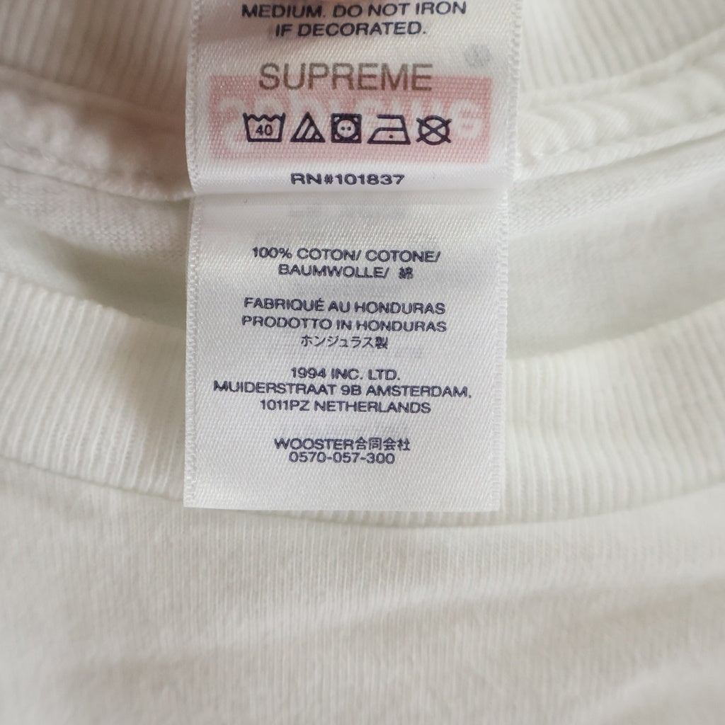 SUPREME(シュプリーム) 25SS Aphex Twin Donkey Rhubarb L/S Tee エイフェックスツイン ドンキー ルバーブ 長袖Tシャツ カットソー ホワイト