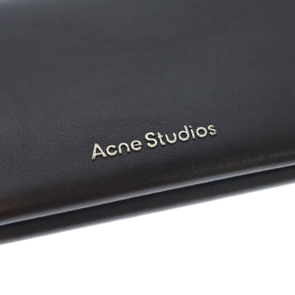 Acne Studios(アクネ ストゥディオズ) Foldable Leather Wallet 折りたたみ式レザーウォレット 財布 ブラウン FN-UX-SLGS000255