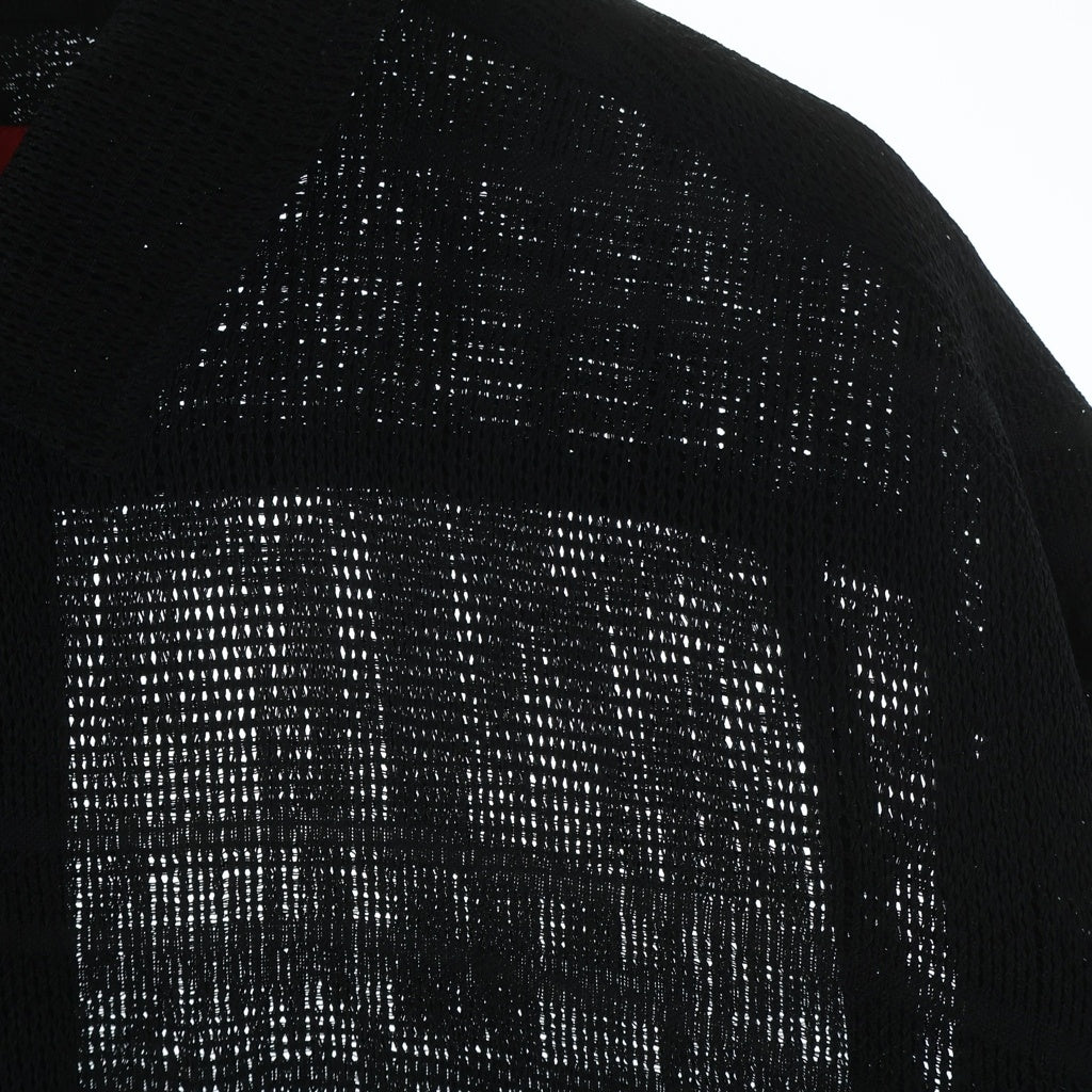 SUPREME(シュプリーム) 23SS Mesh Stripe S/S Shirt メッシュストライプ 半袖シャツ ブラック
