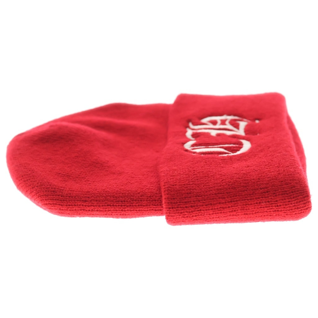 CHROME HEARTS(クロムハーツ) OLD WATCH CAP オールド ワッチキャップ CHロゴ刺繍 ニットビーニー ニットキャップ 帽子レッド