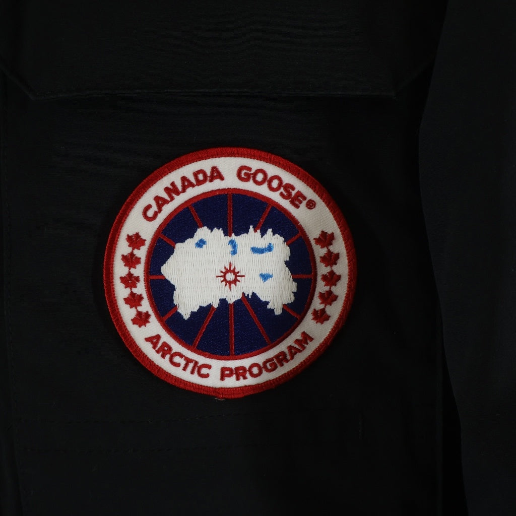 CANADA GOOSE(カナダグース) CITADEL シタデル ロゴパッチ マルチポケット フーデッドジップアップダウンジャケット 4567JM ブラック
