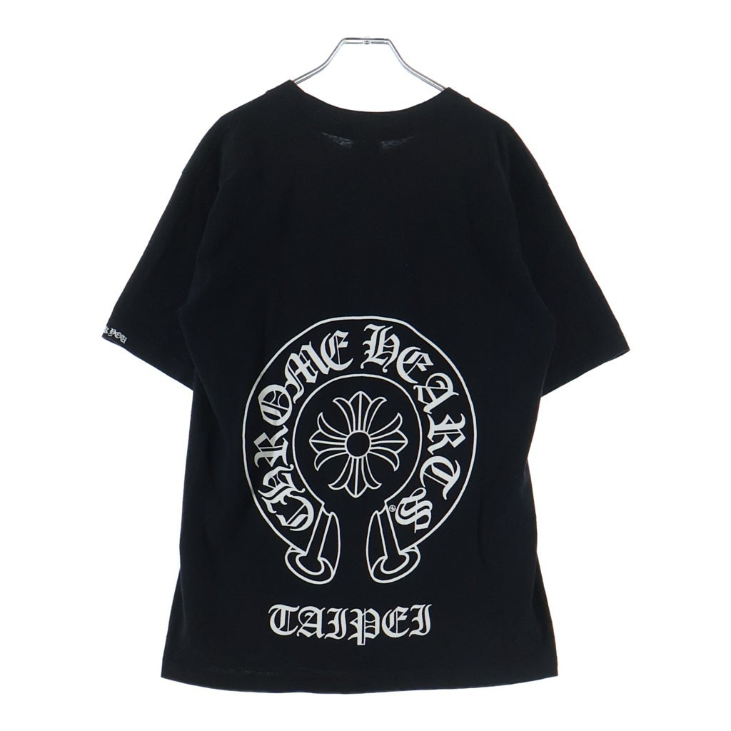 CHROME HEARTS(クロムハーツ) 台北限定 OLD Horseshoe Short Sleeved T Shirt オールド ホースシュープリント半袖Tシャツ カットソー ブラック