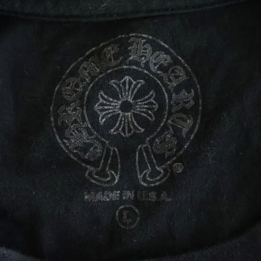 CHROME HEARTS(クロムハーツ) CH L/S T-SHIRT バックスクロールロゴ 長袖Tシャツ ロンT ブラック