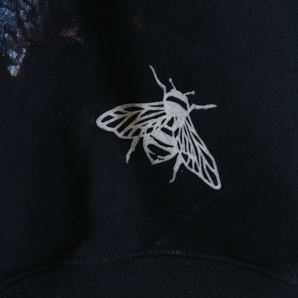NO BRAND(ノーブランド) NIRVANA ニルヴァーナ フロントプリント クルーネックスウェット トレーナー ブラック