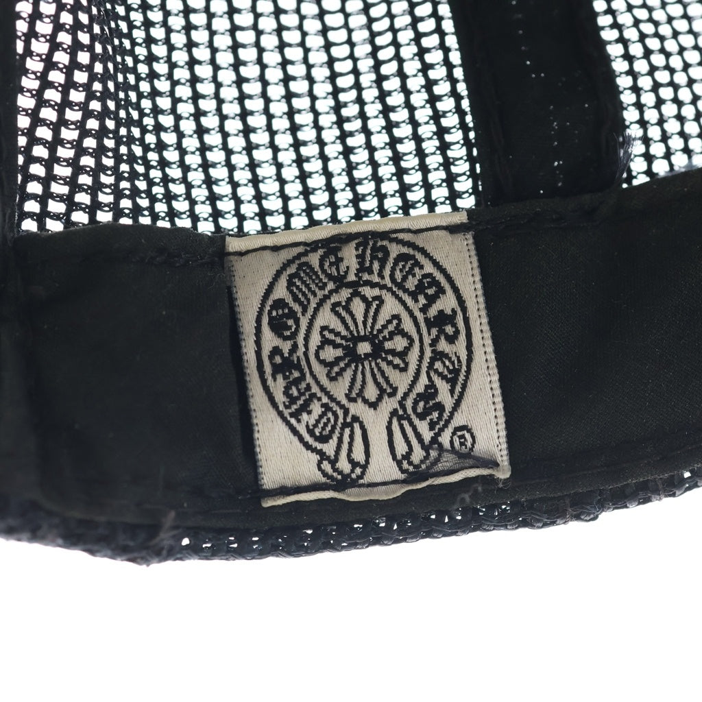 CHROME HEARTS(クロムハーツ) FUCK PATCH LEATHER SPELL CAP ファックスペルレザーパッチ メッシュキャップ 帽子 ブラック