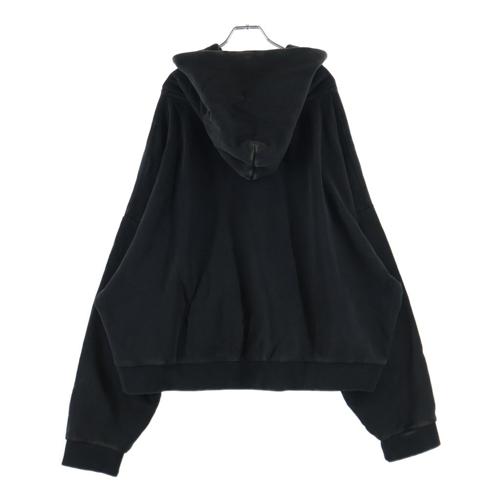entire studios(エンタイア スタジオ) Pullover Hoodie プルオーバーパーカー フーディー フェード加工 ブラック ES2125 P0083