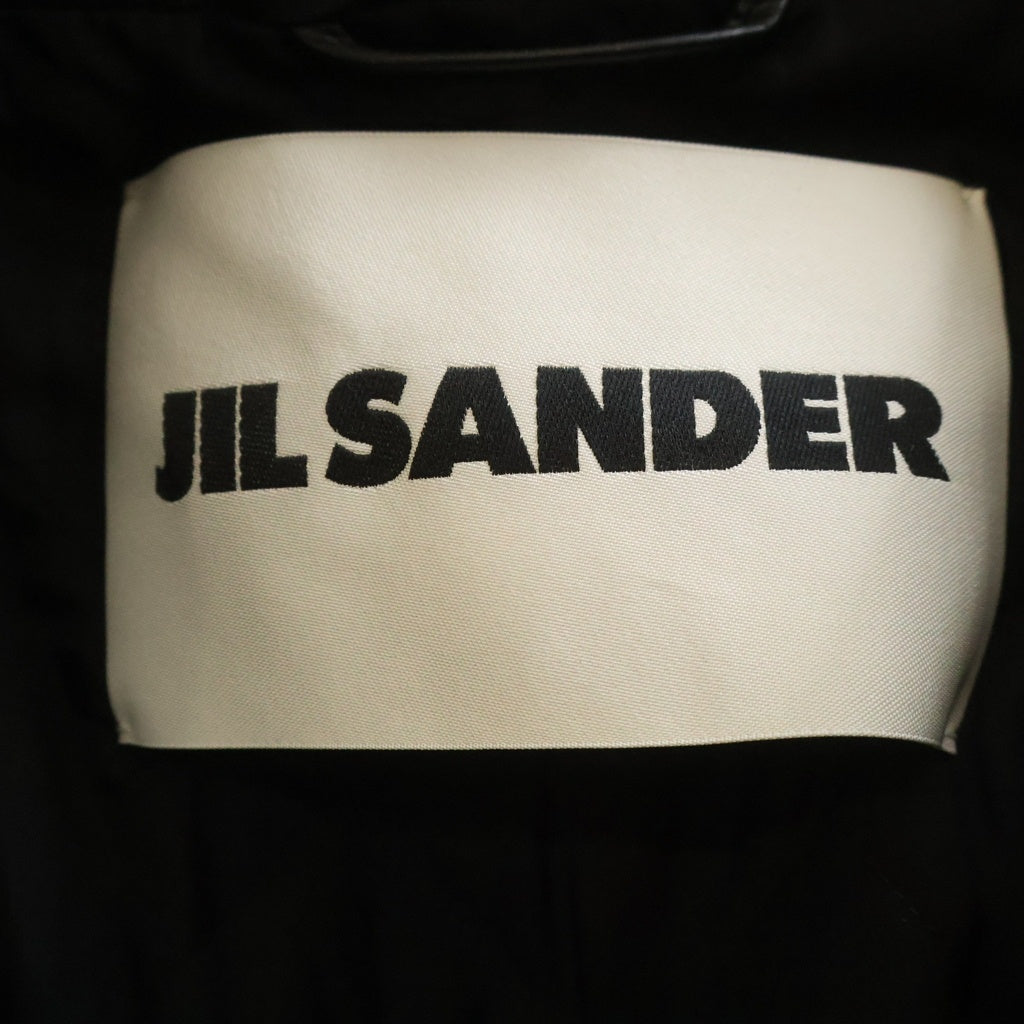 JIL SANDER(ジルサンダー) 23AW PADED LEATHER JACKET パデッド レザージャケット ブラック/ホワイト J21BN0137 JTN291