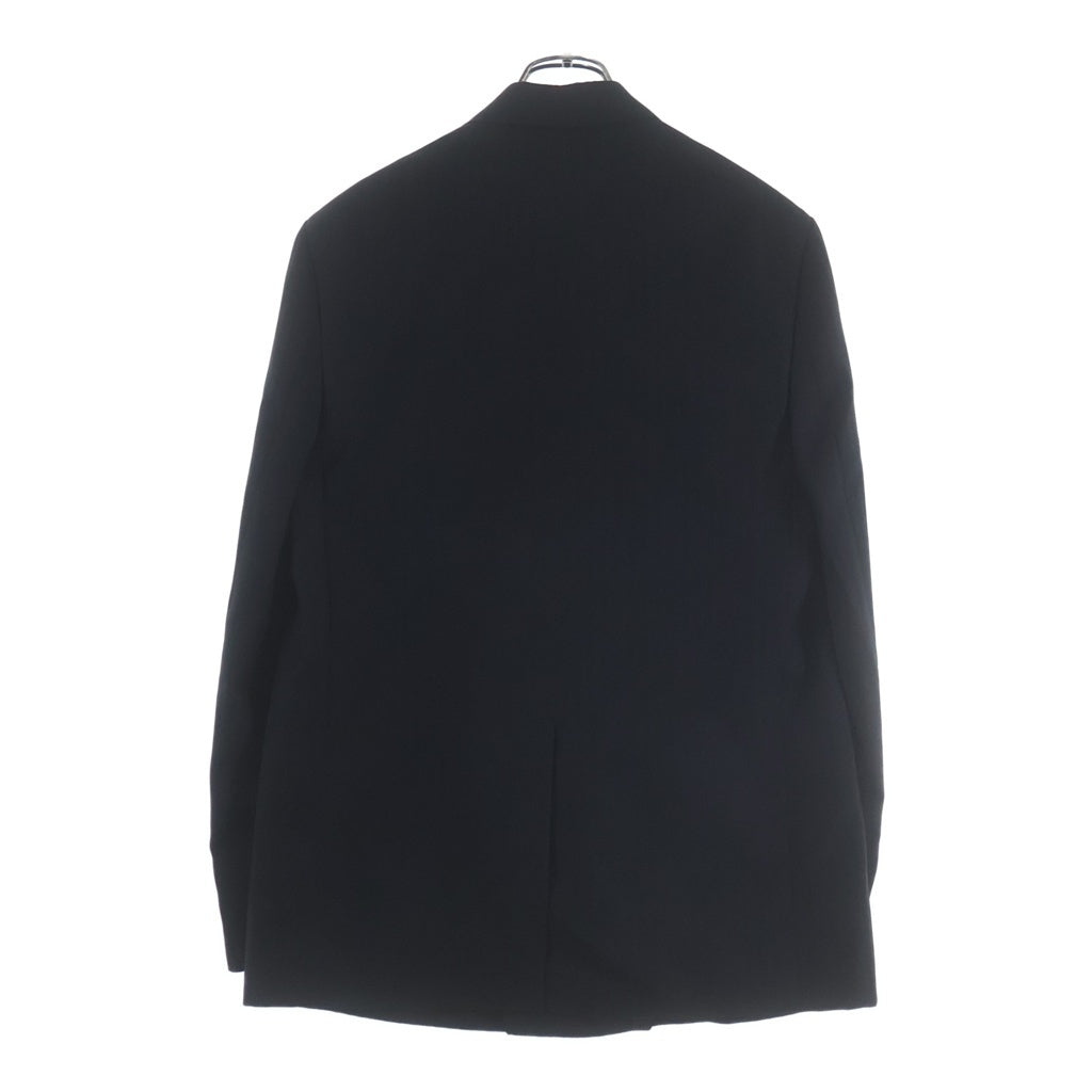 CELINE(セリーヌ) BOXY JACKET IN STRIPED WOOL ストライプ柄 ウール ボクシーダブルテーラードジャケット ブラック 2V77J138Q