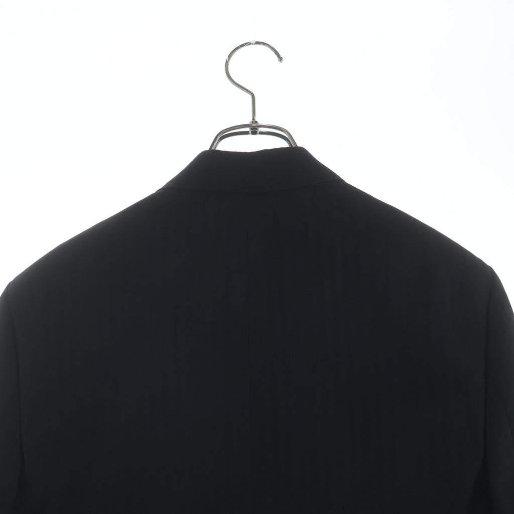 CELINE(セリーヌ) BOXY JACKET IN STRIPED WOOL ストライプ柄 ウール ボクシーダブルテーラードジャケット ブラック 2V77J138Q
