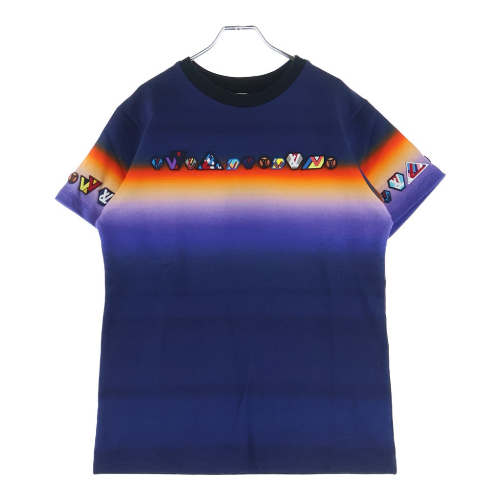 LOUIS VUITTON(ルイヴィトン) 19AW ロゴデザイン クルーネックスウェットカットソー 半袖Tシャツ レディース RW191B NXX FGTS42