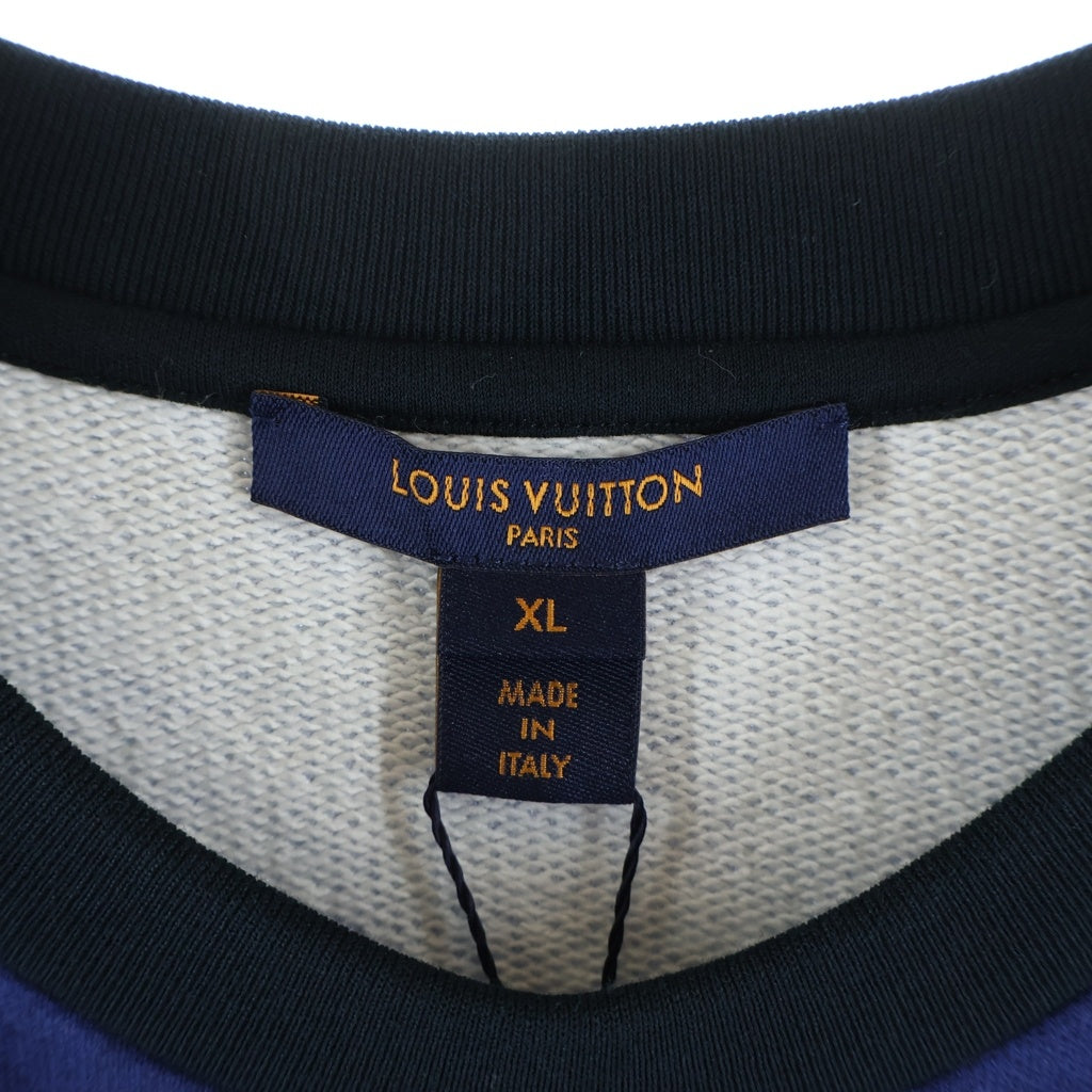 LOUIS VUITTON(ルイヴィトン) 19AW ロゴデザイン クルーネックスウェットカットソー 半袖Tシャツ レディース RW191B NXX FGTS42