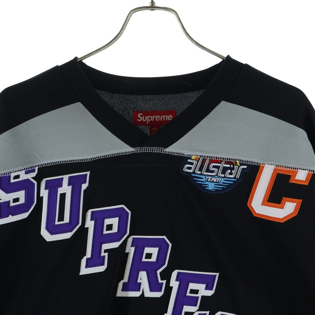 SUPREME(シュプリーム) 26SS Paneled Hockey Jersey ホッケージャージ 長袖Tシャツ カットソー ブラック