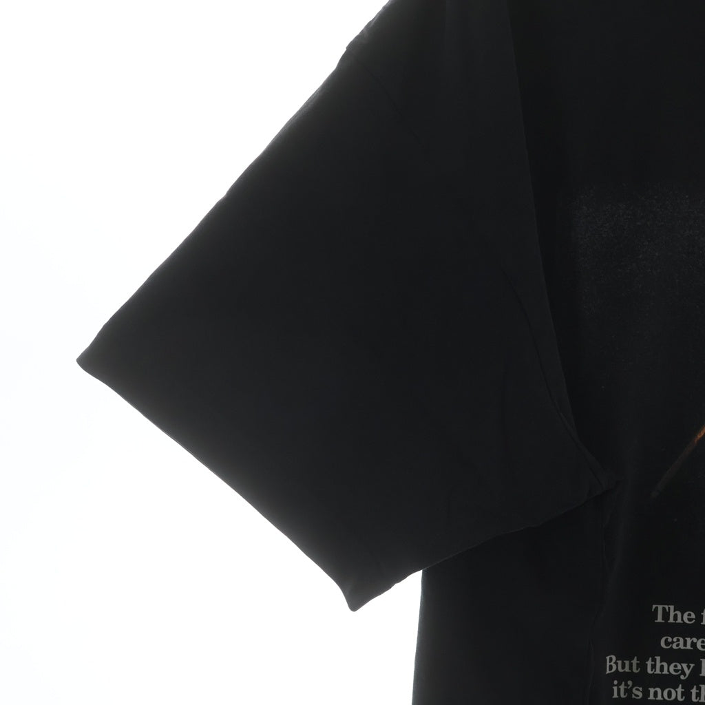 KITH(キス) ×WILSON ウィルソン フォトデザイン クルーネック カットソー 半袖Tシャツ ブラック KHM030091-001