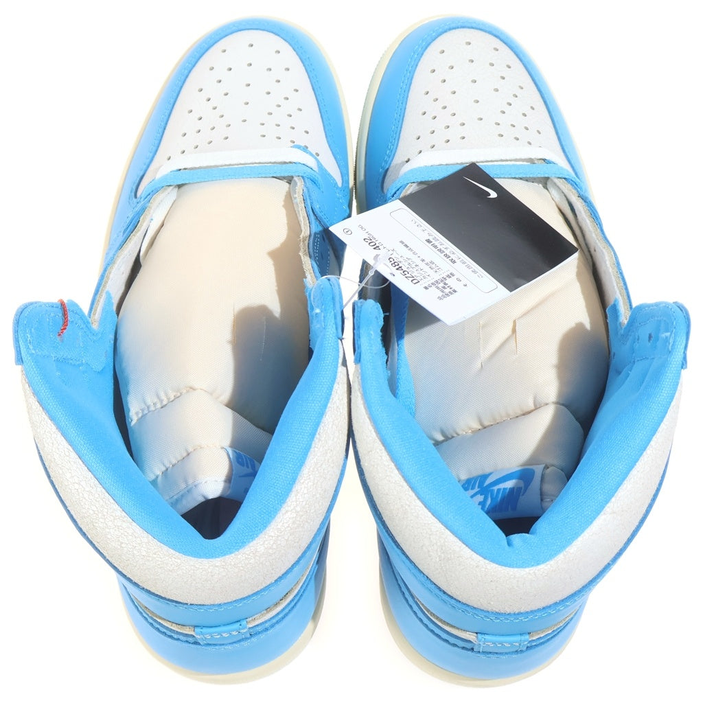 NIKE(ナイキ) AIR JORDAN 1 RETRO HIGH OG UNC REIMAGINED エアジョーダン1 レトロ リイマジンド ハイカットスニーカー ホワイト/ブルー US10/28cm DZ5485-402