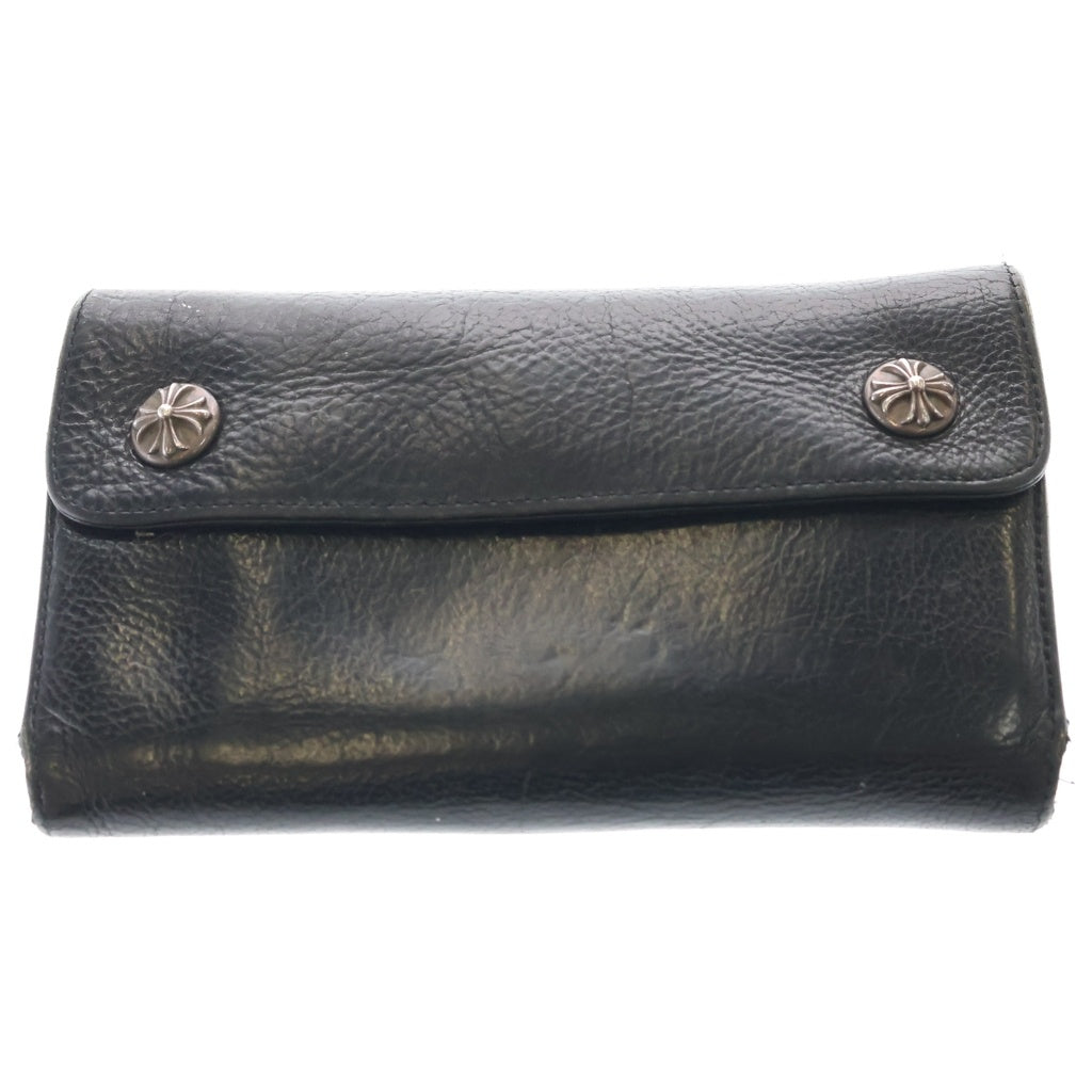 CHROME HEARTS(クロムハーツ) WAVE ウェーブ レザーウォレット 財布 ブラック