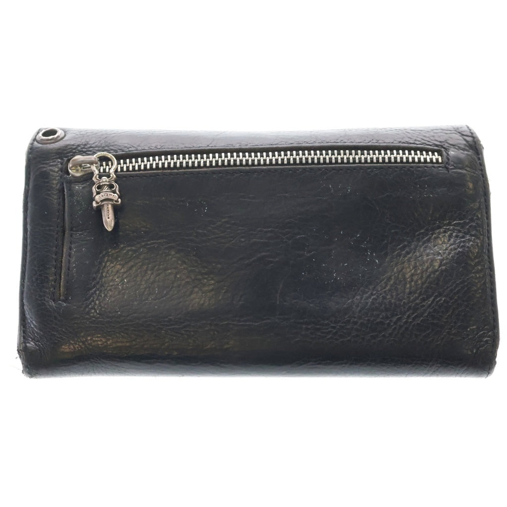 CHROME HEARTS(クロムハーツ) WAVE ウェーブ レザーウォレット 財布 ブラック