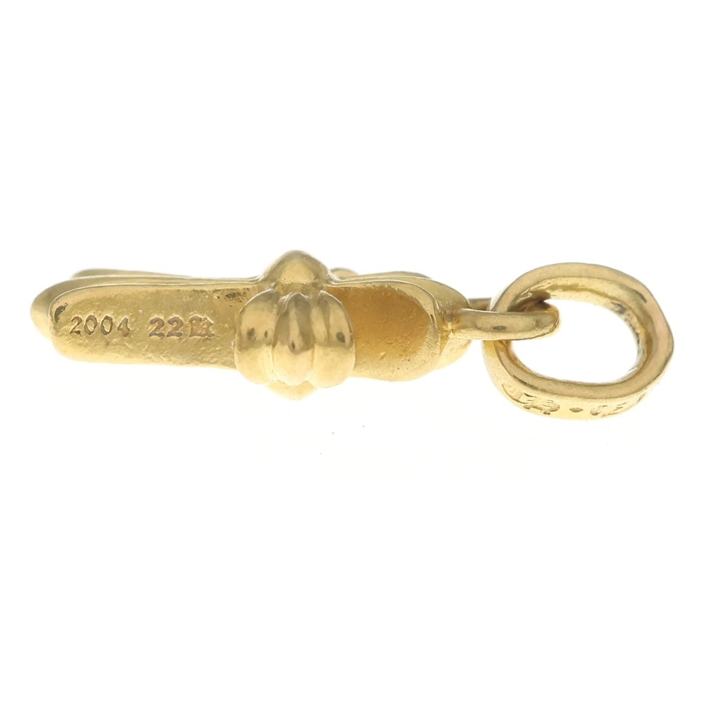 CHROME HEARTS(クロムハーツ) 22K CRS BBYFAT ベイビーファットクロス ペンダントトップ ゴールドBCA037