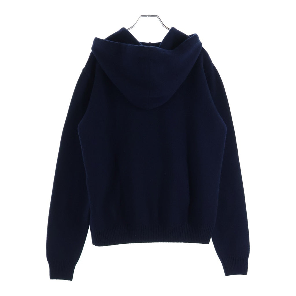 CELINE(セリーヌ) トリンオフロゴ カシミヤ フーデッド スウェット パーカー ネイビー 2AC87048T