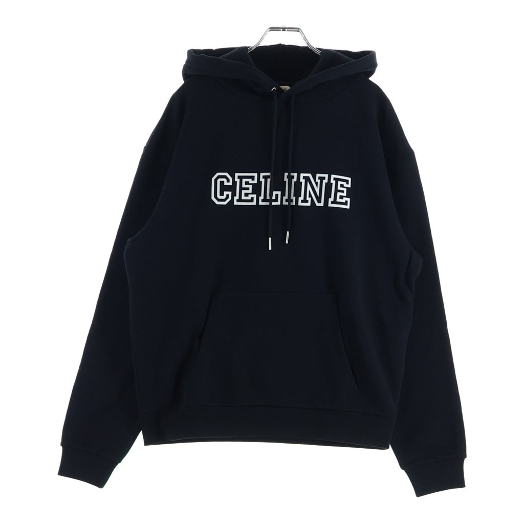 CELINE セリーヌ OVERSIZED HOODIE オーバーサイズ ロゴデザイン フーデッド スウェット パーカー ブラック RY07W670Q.38AW CELINE(セリーヌ) OVERSIZED HOODIE オーバーサイズ ロゴデザイン