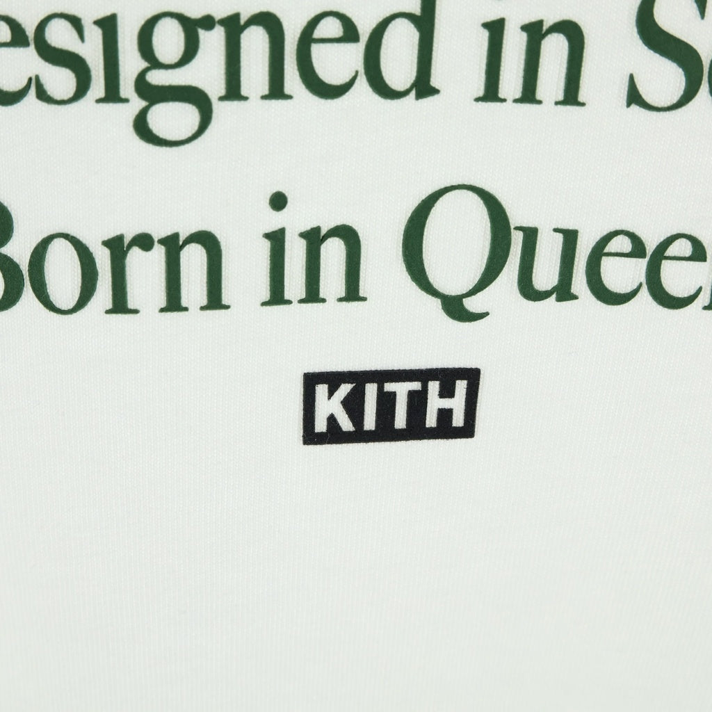 KITH(キス) フロントロゴデザイン クルーネック カットソー 半袖Tシャツ ホワイト KH3826-101