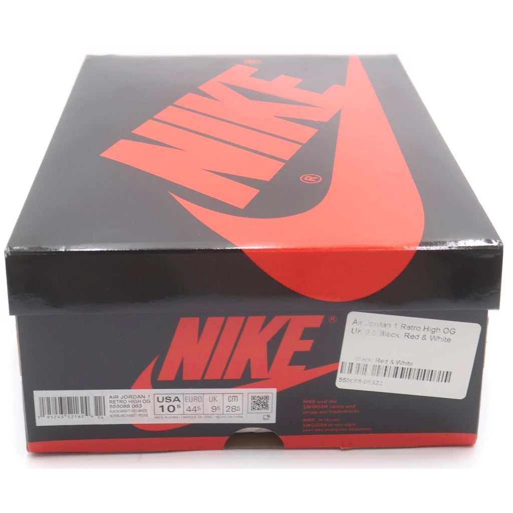 NIKE(ナイキ) AIR JORDAN 1 RETRO HIGH OG BRED PATENT エアジョーダン1 レトロ ブレッド パテント ハイカットスニーカー レッド/ブラック US10.5/28.5cm 555088-063