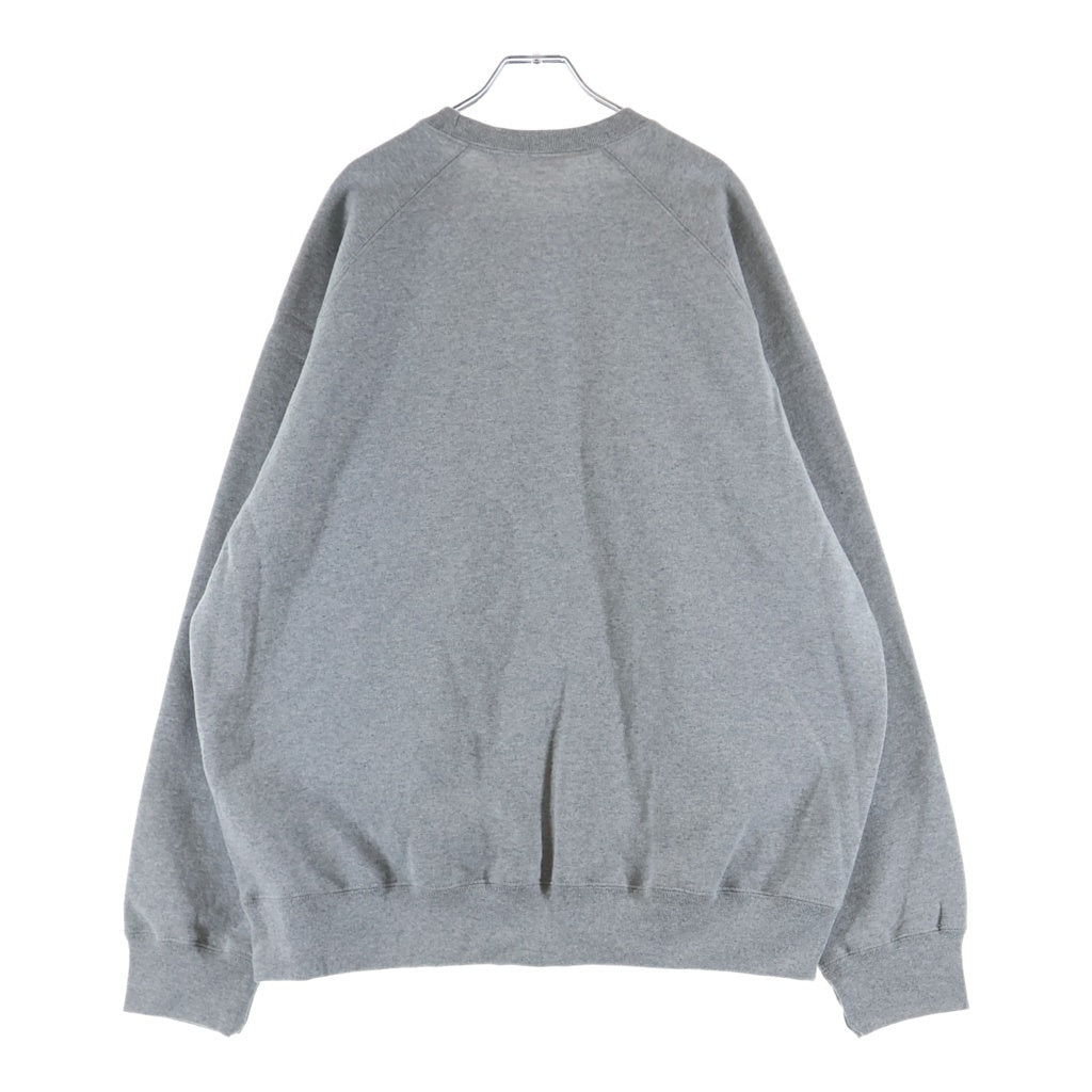 SUPREME(シュプリーム) 24SS Small Box Raglan スモールボックスロゴ ラグランスリーブ スウェット トレーナー グレー