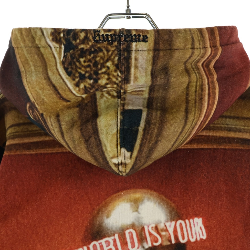 SUPREME(シュプリーム) 17AW ×Scarface The World Is Yours Hooded Sweatshirt スカーフェイス ワールド イズ ユアーズ フーデッド スウェット パーカー マルチ