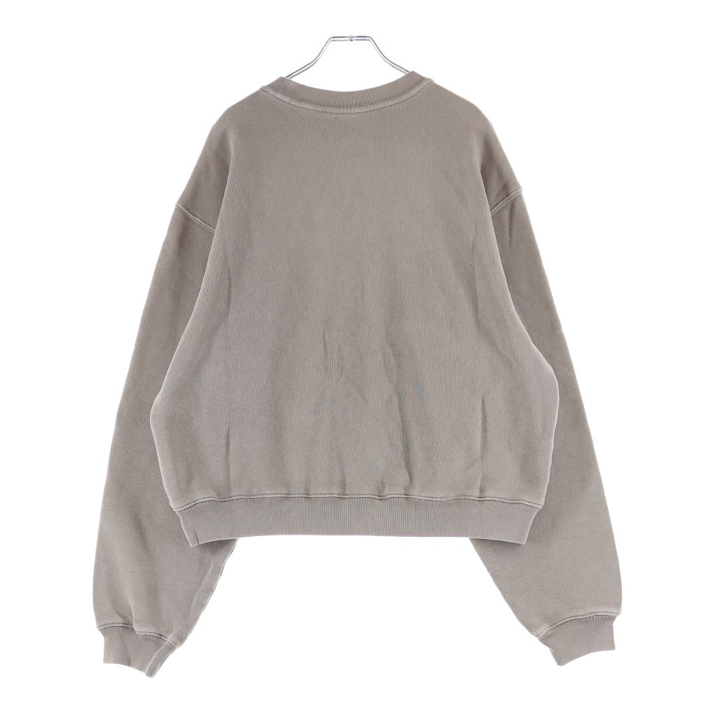 ALEXANDER WANG(アレキサンダーワン) メタルロゴ クルーネックトレーナー スウェット ベージュ 4CC4241513