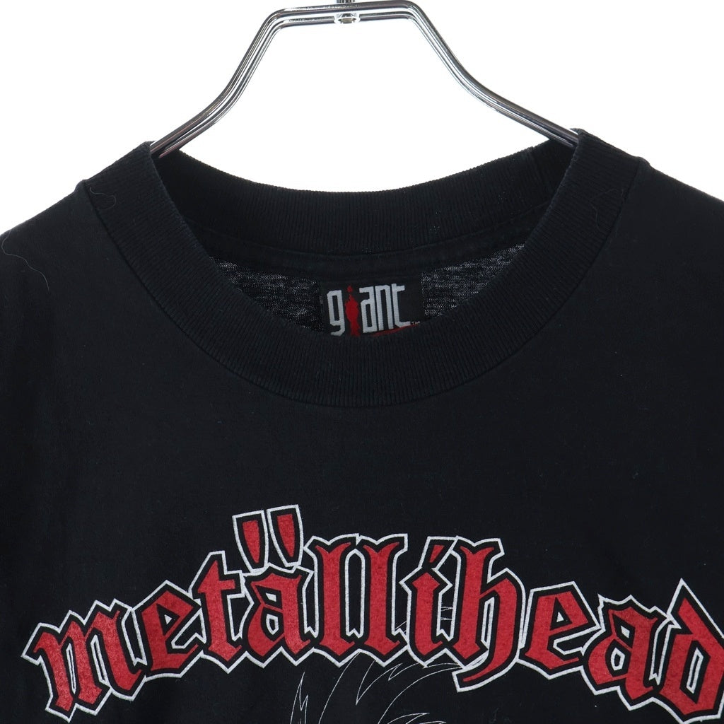 VINTAGE(ヴィンテージ) METALLICA Metallihead Living To Win メタリカ モーターヘッドリヴィングトゥーウィン 半袖Tシャツ カットソー ブラック