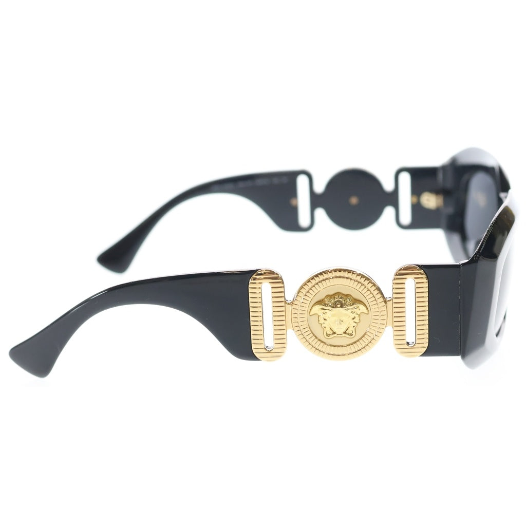 VERSACE(ヴェルサーチ) サイドロゴデザイン オーバル サングラス 眼鏡 ブラック 4425U