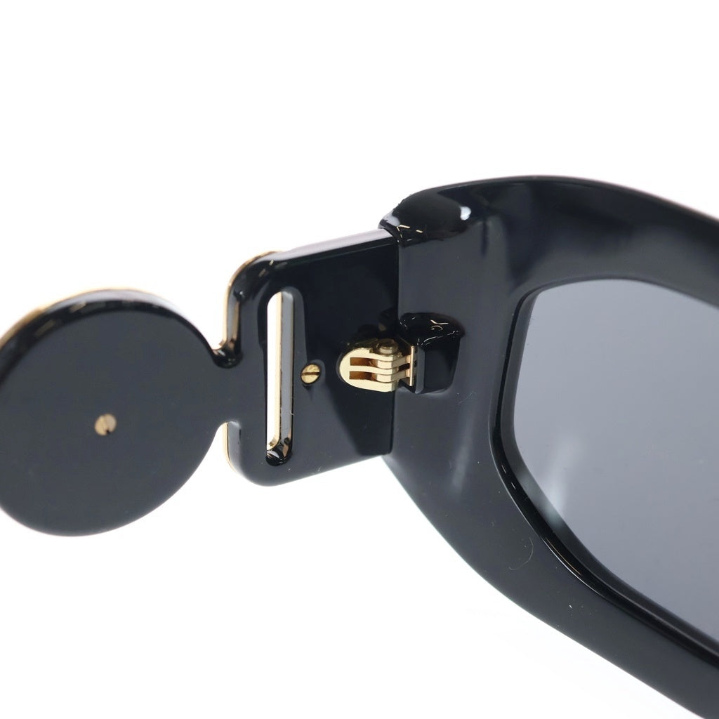VERSACE(ヴェルサーチ) サイドロゴデザイン オーバル サングラス 眼鏡 ブラック 4425U