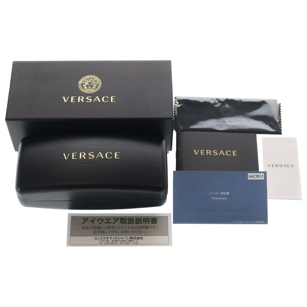 VERSACE(ヴェルサーチ) サイドロゴデザイン オーバル サングラス 眼鏡 ブラック 4425U