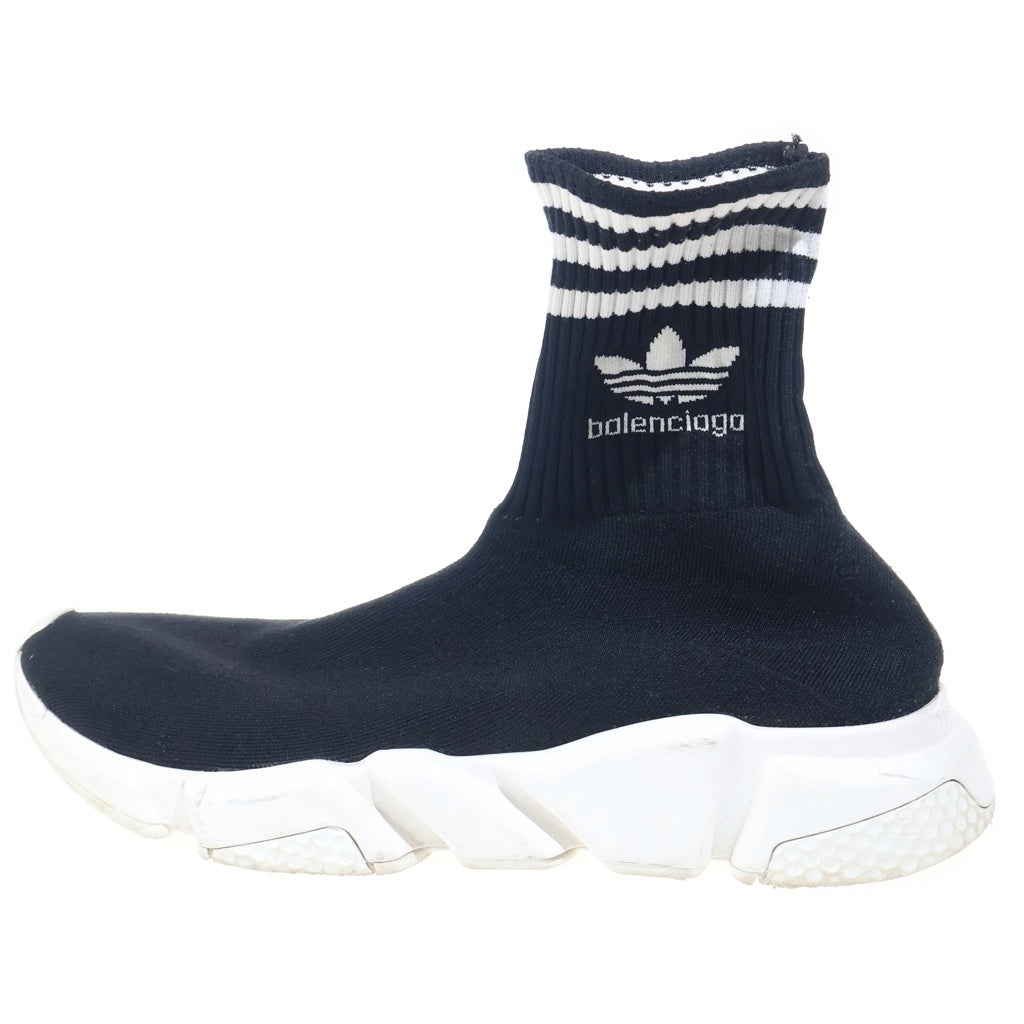 BALENCIAGA(バレンシアガ) 23SS ×ADIDAS speed trainers knitted sock sneakersアディダス スピードトレイナーニットスニーカー US10/28.5cm ブラック