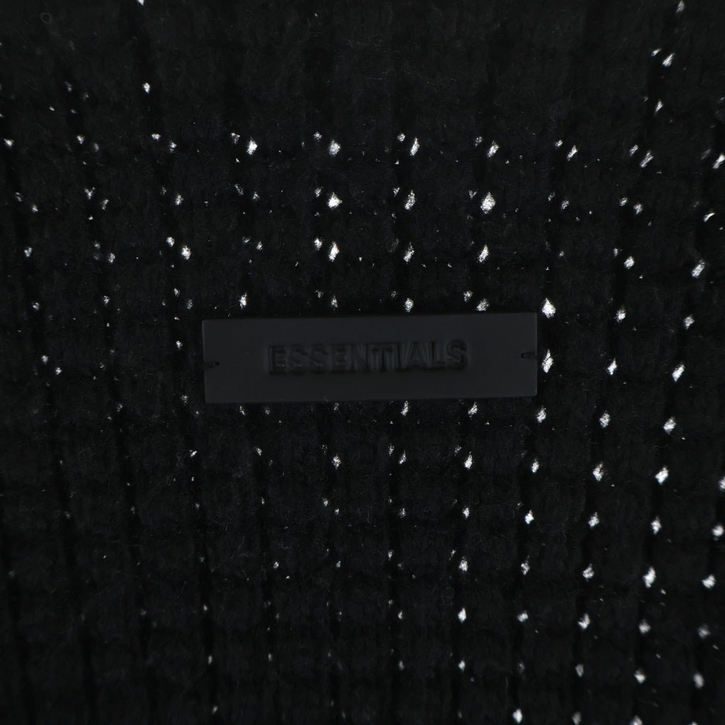 FEAR OF GOD ESSENTIALS(フィアオブゴッド エッセンシャルズ) Heavy Waffle Cardigan ヘビーワッフル カーディガン ニット ブラック