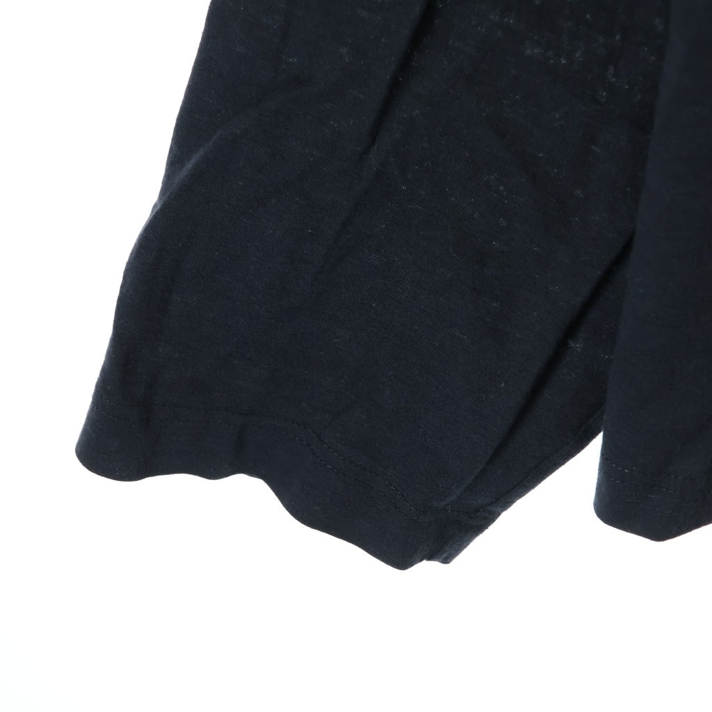 kolor(カラー) レイヤードデザイン コットン 長袖シャツ ブルー/ブラック 26CSM-T02202