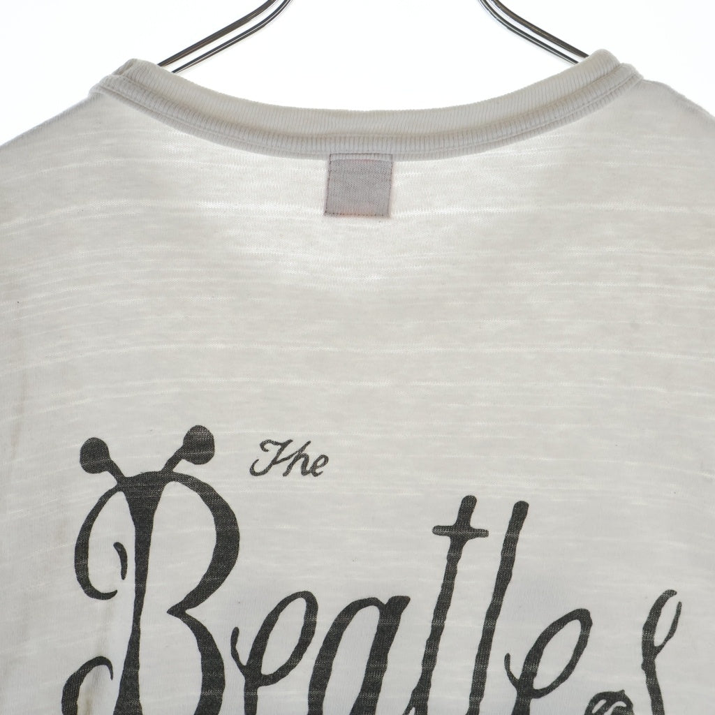 HUMAN MADE(ヒューマンメイド) ×THE BEATLES ビートルズ フォトデザイン クルーネック カットソー 半袖Tシャツ ホワイト