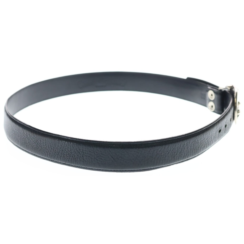CHROME HEARTS(クロムハーツ) OVAL CROSS STRAP1.5クラシックオーバルクロスバックル レザーベルト シルバー
