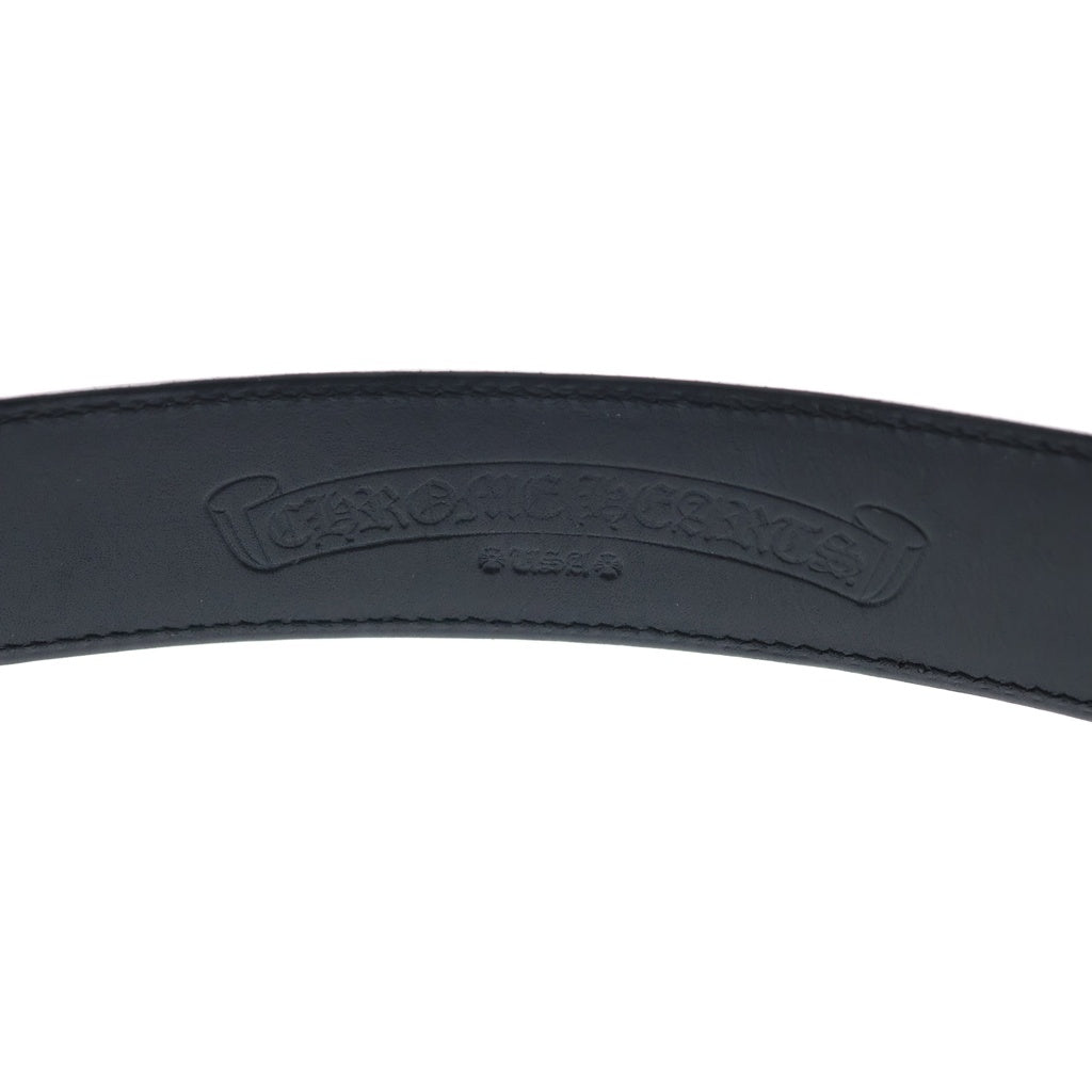 CHROME HEARTS(クロムハーツ) OVAL CROSS STRAP1.5クラシックオーバルクロスバックル レザーベルト シルバー